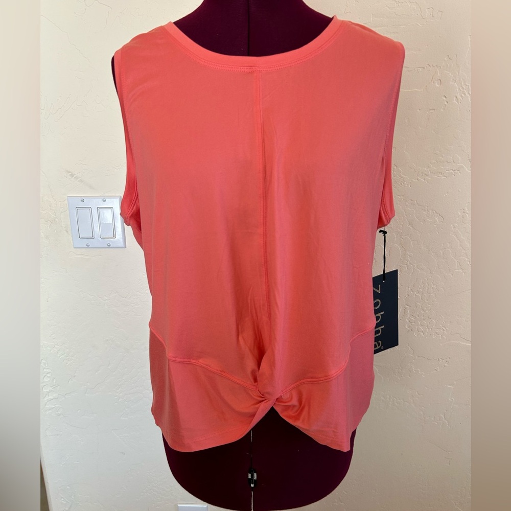 Zobha Coral Twist Front Top
